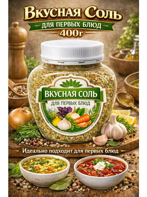 эм-1 Вкусная соль "Для первых блюд", 1 шт. 400г, 1 шт, 400 г, фото 7