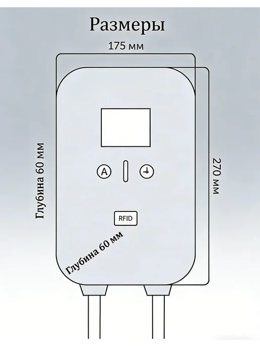 EV CHARGER Зарядная станция GBT 7кВт 5м, вариант, фото 8