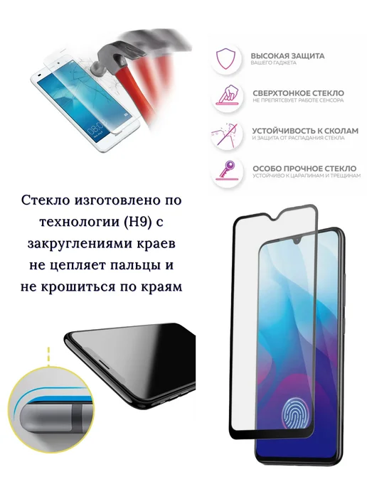 Glass-shop Защитное стекло Xiaomi Redmi 17, вариант, фото 2