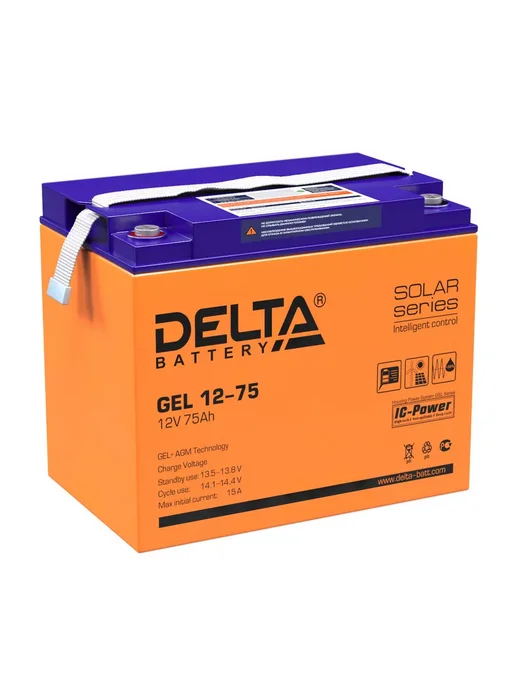 Аккумулятор GEL 12-33 12В 33Ач (12V 33Ah), 12-75 75Ah, фото 2