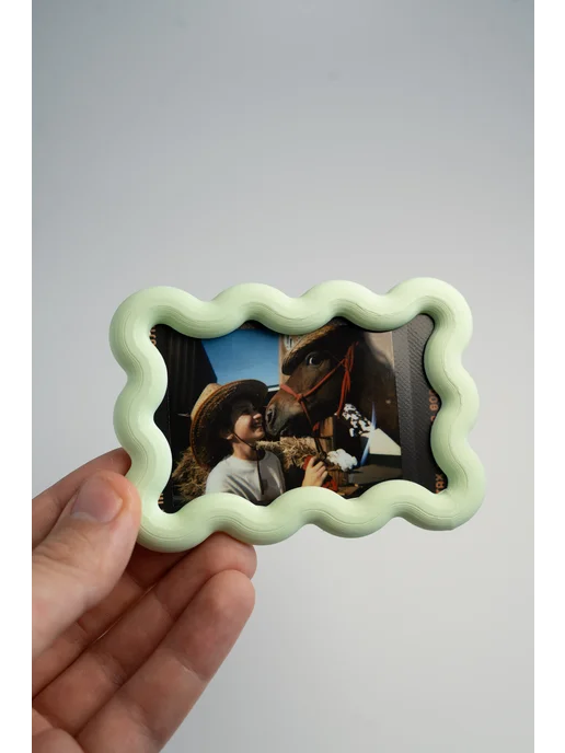 ISMO Магнитная рамка "ПУФФИ" для Instax Mini Мятное облако, зеленый, фото 2
