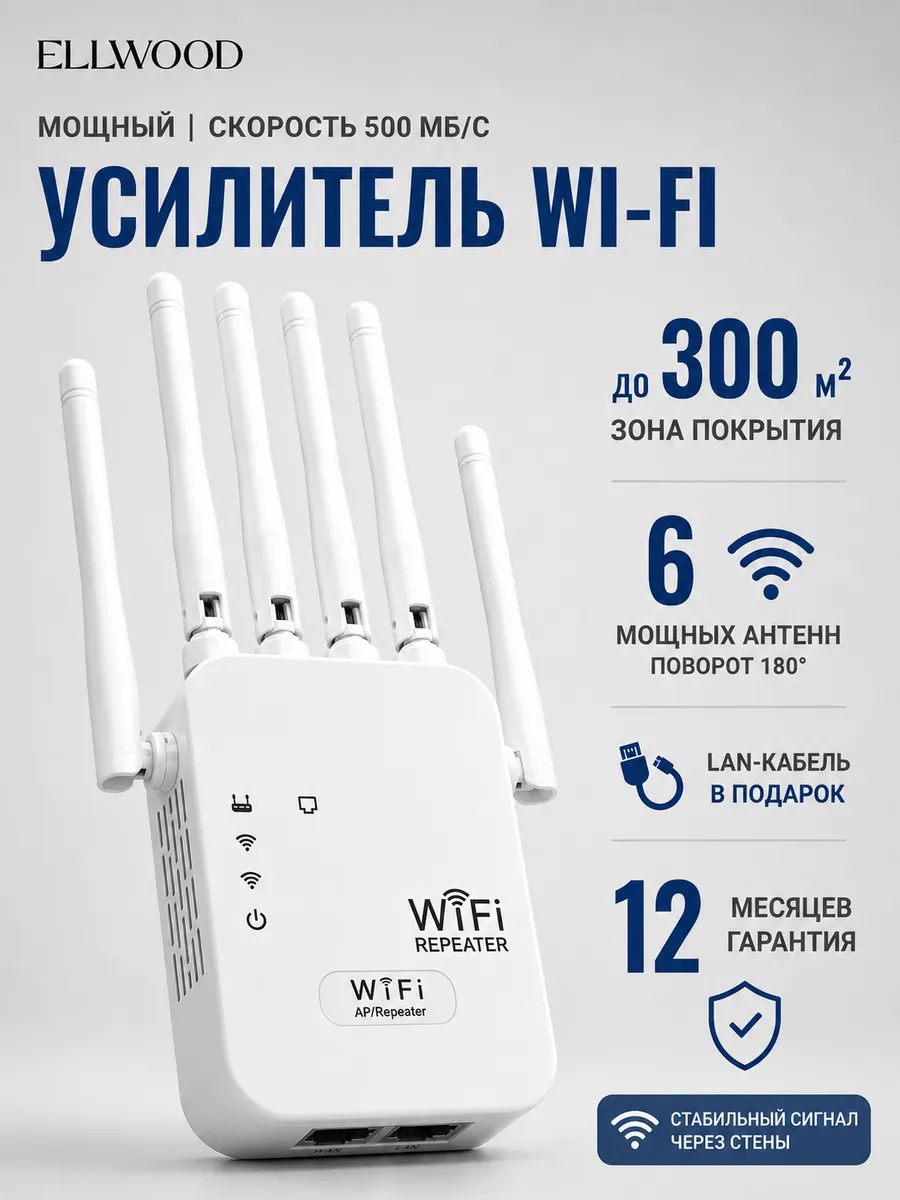 Усилитель Wi-Fi сигнала репитер