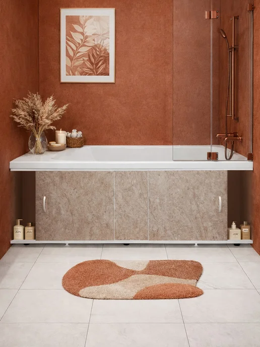 Alavann Экран под ванну Elegant 150 бежевый камень, бежевый, фото 2