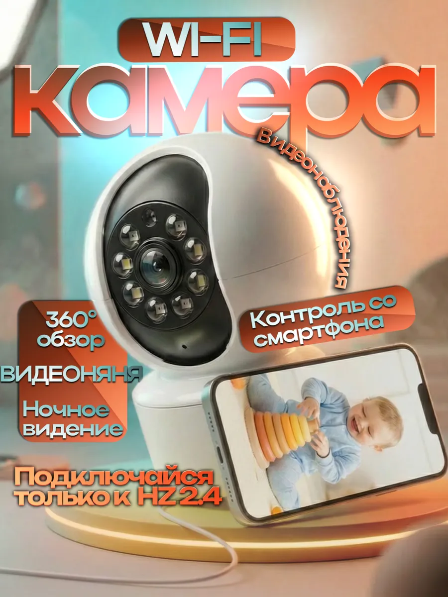 Камера видеонаблюдения с подключением Wi-Fi для дома