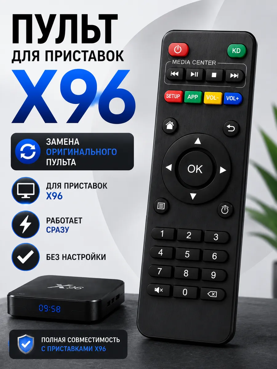 Пульт для приставок ресиверов медиаплееров TV BOX X96