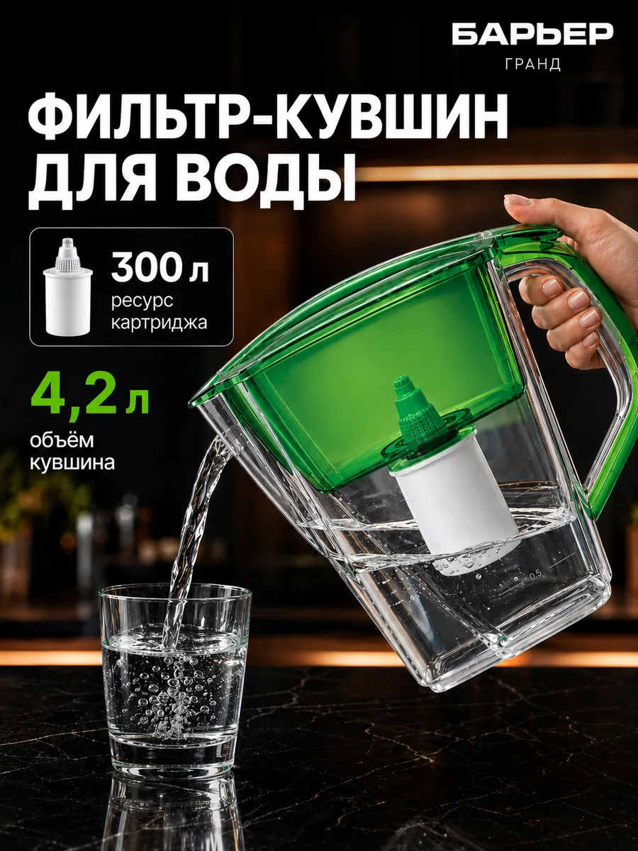 Фильтр для воды кувшин 4.2 л Гранд