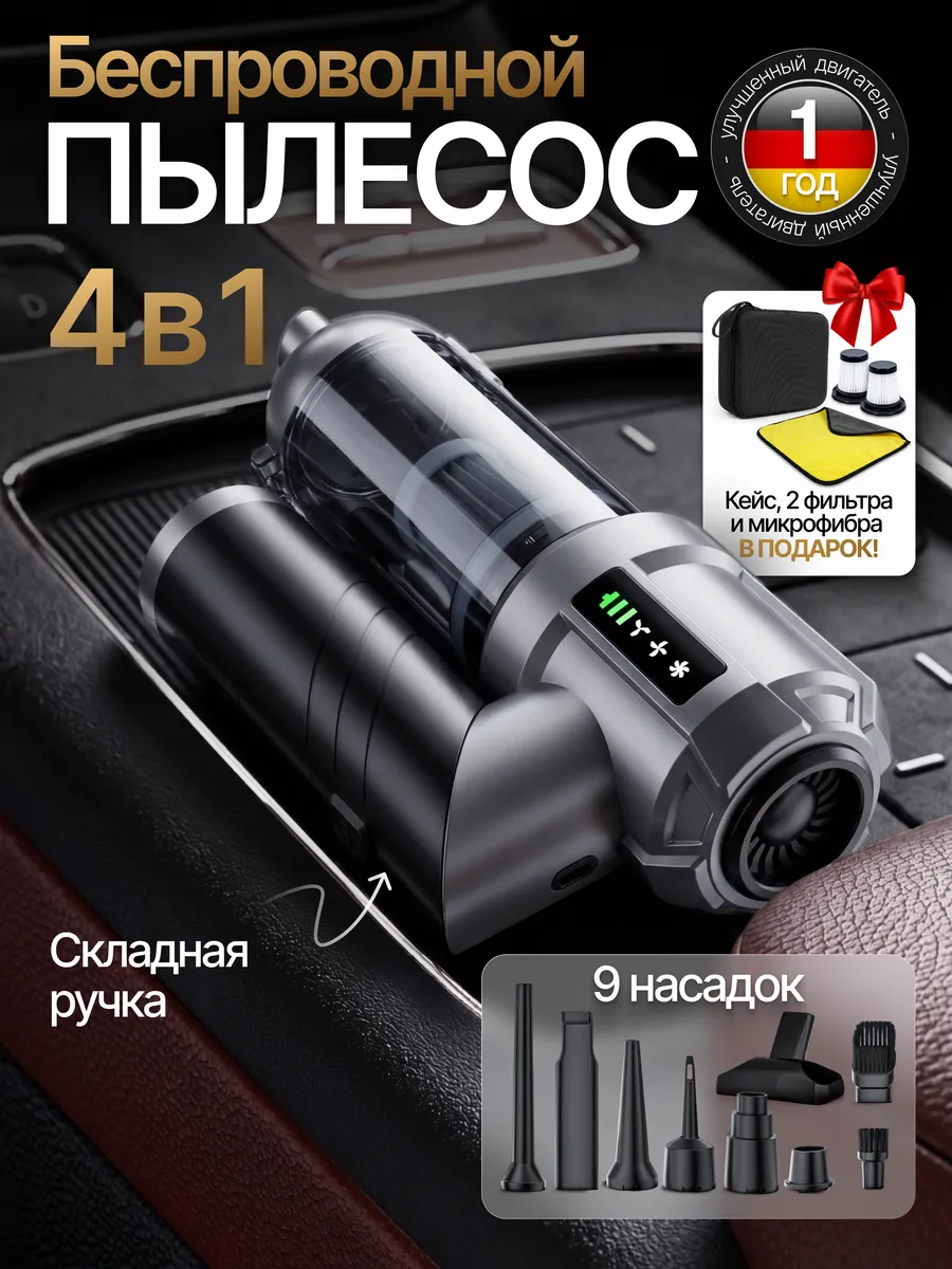 Пылесос для автомобиля беспроводной мощный