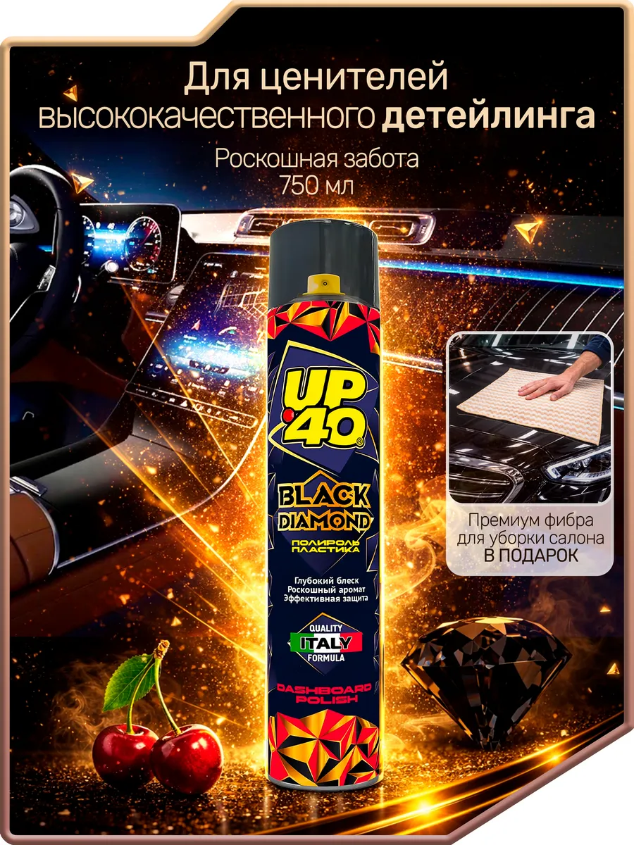 Полироль пластика салона автомобиля, восстановитель CityUP