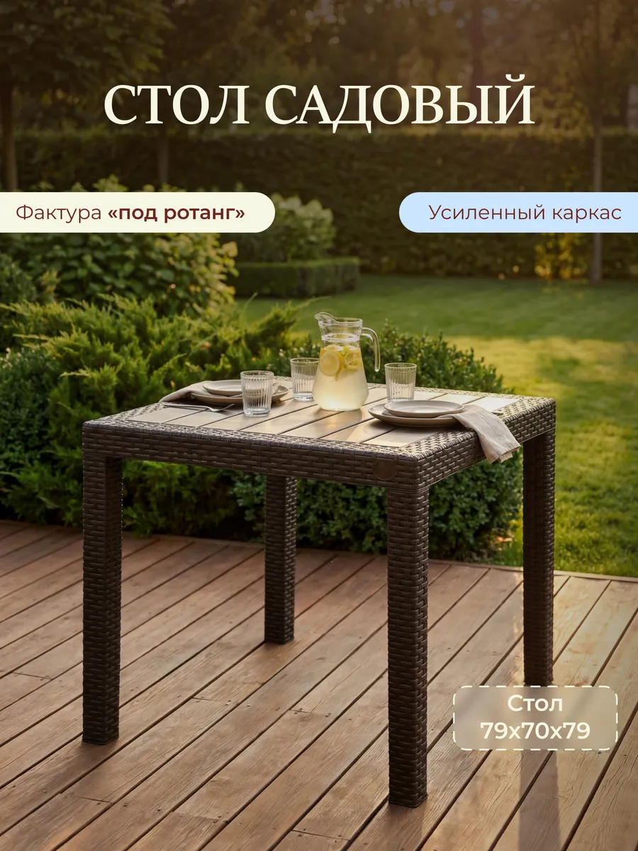 Пластиковый стол садовый