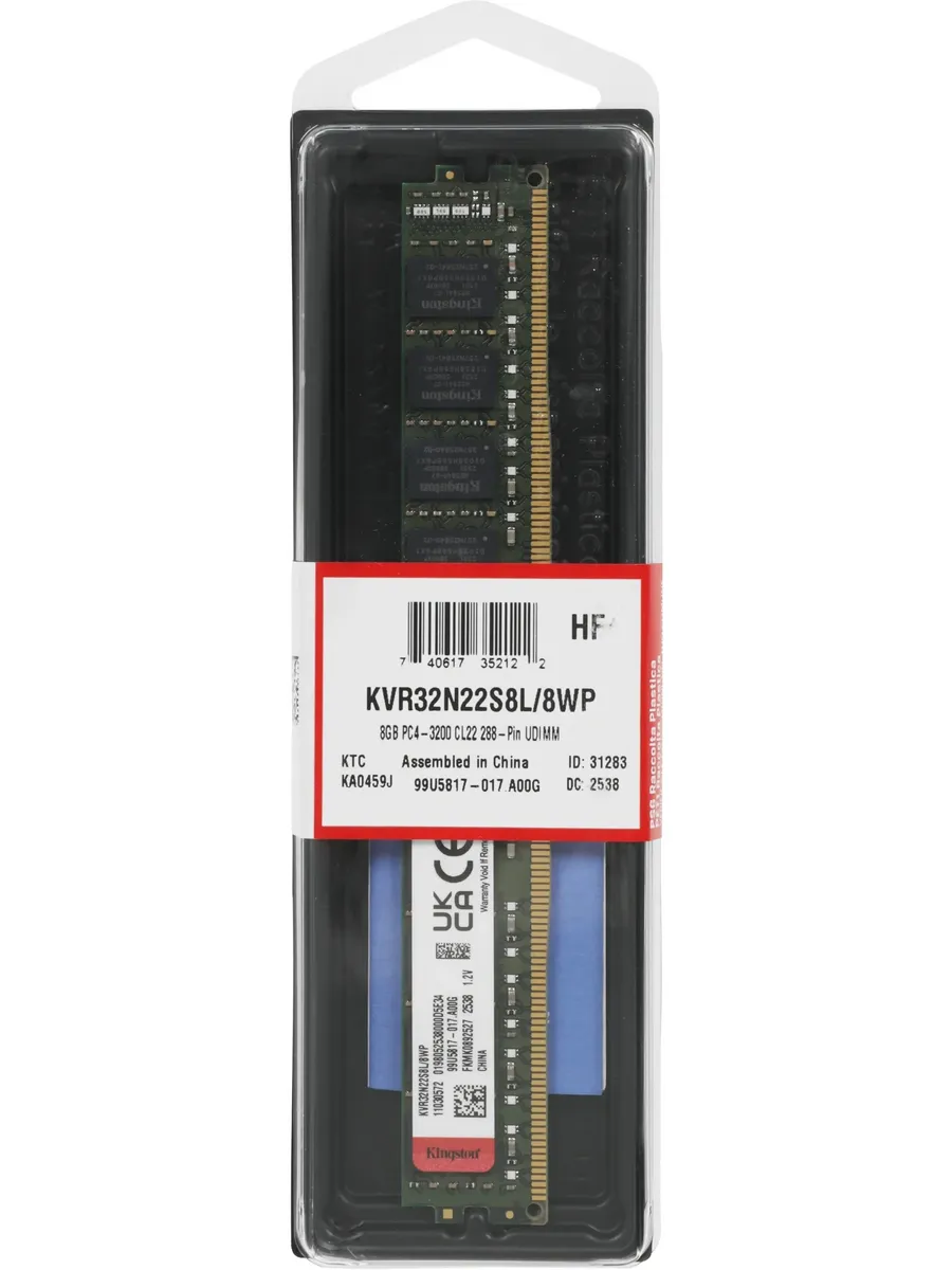 Kingston Оперативная память KVR32N22S8L 8WP