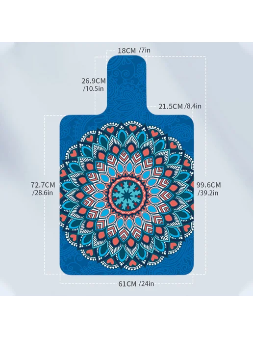 Искусственная замша йога-коврик нескользящий 1,5 мм, вариант, фото 5