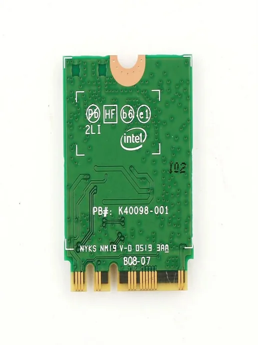 Intel Wi-Fi адаптер Wi-Fi 6 AX200, 2230, 2x2 AX+BT, 3000 Мбит с Bluetooth, фото 6