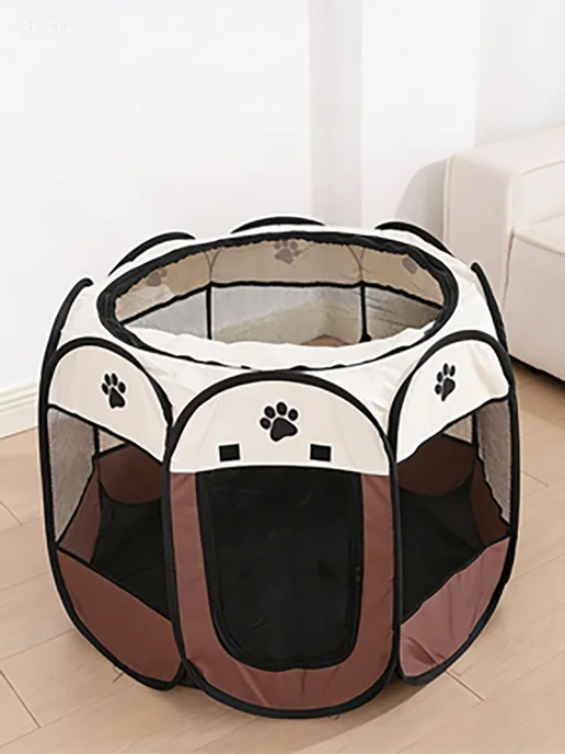 JUMIYOUU Складная ограда для домашних животных, 74*74*43cm, 43cm, 74x74