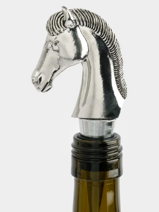 Anna Lafarg Пробка для винной бутылки Horse Лошадь 12 см(ANLAF-QFS-20), серый, фото 4