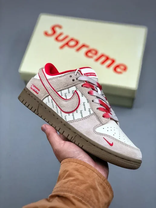 Nike Кроссовки SB Dunk Low collaboration, красный, фото 2