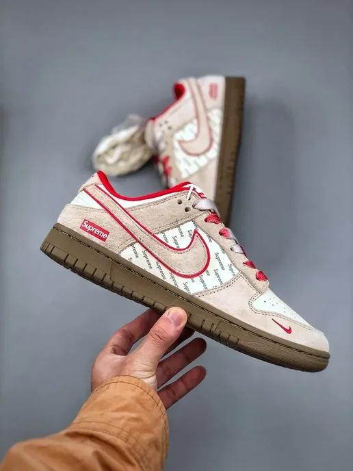 Nike Кроссовки SB Dunk Low collaboration, красный, фото 4
