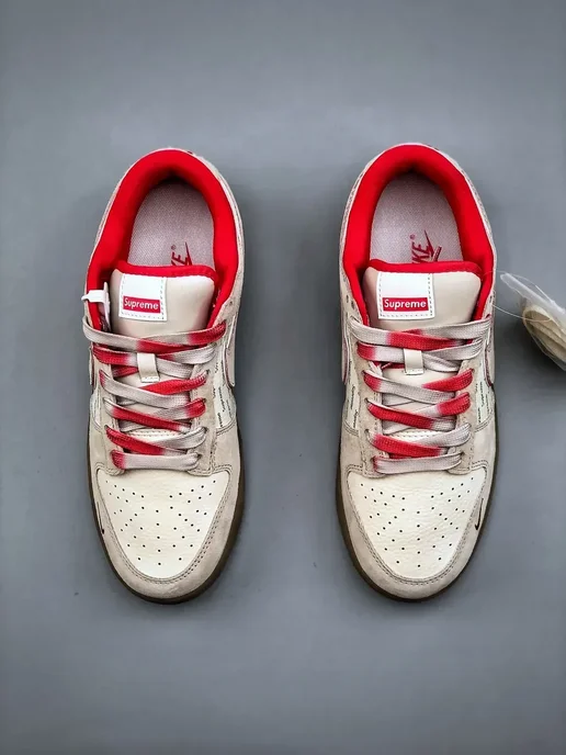 Nike Кроссовки SB Dunk Low collaboration, красный, фото 5