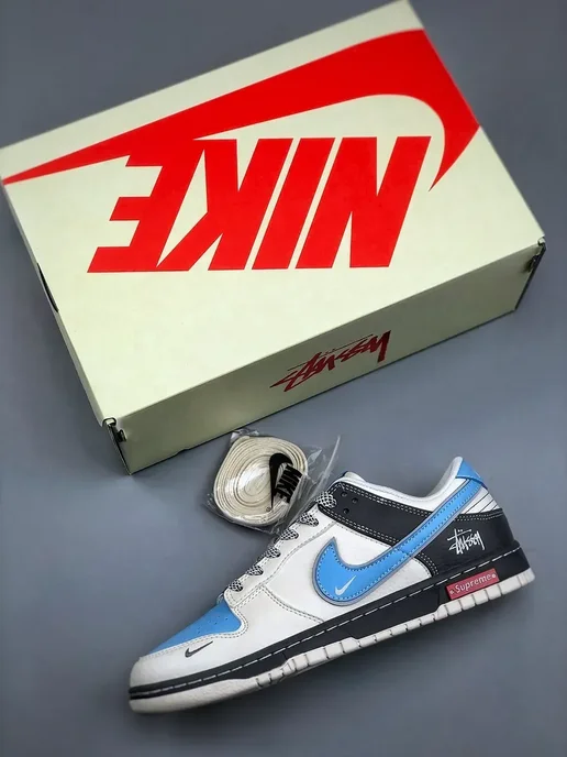 Nike Кроссовки SB Dunk Low collaboration, синий, фото 3
