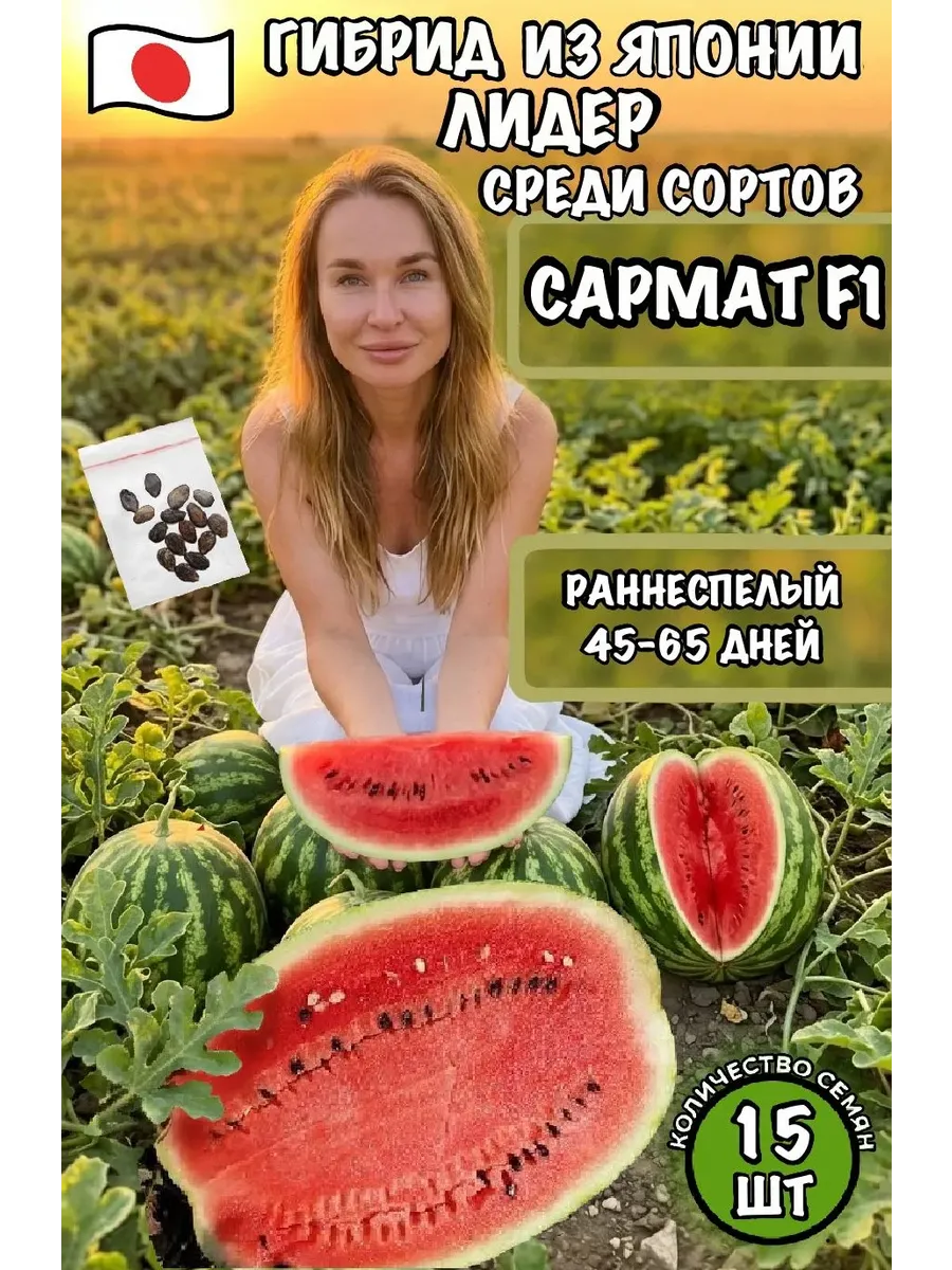 Семена арбуза Сармат, профессиональные семена 15 штук