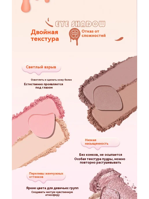 Тени для век Сладкий порошок 2.8g, 2,8 г, фото 8