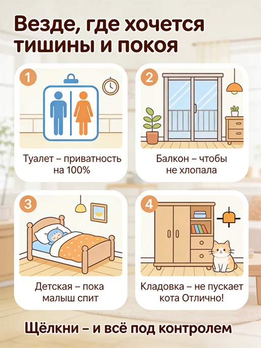 Шпингалет дверной 59 мм два вида крепления, вариант, фото 5