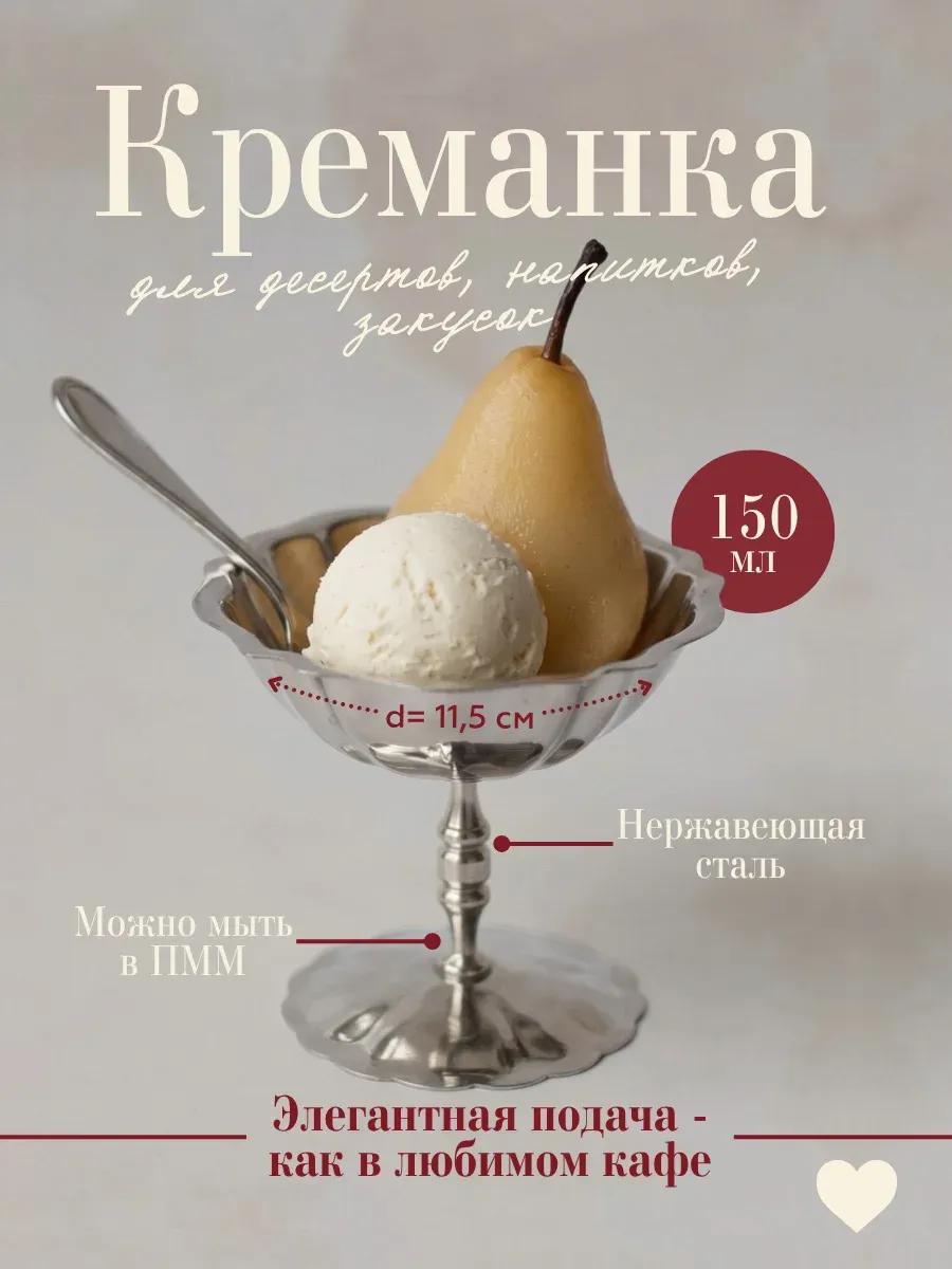 Креманка для мороженого и десертов