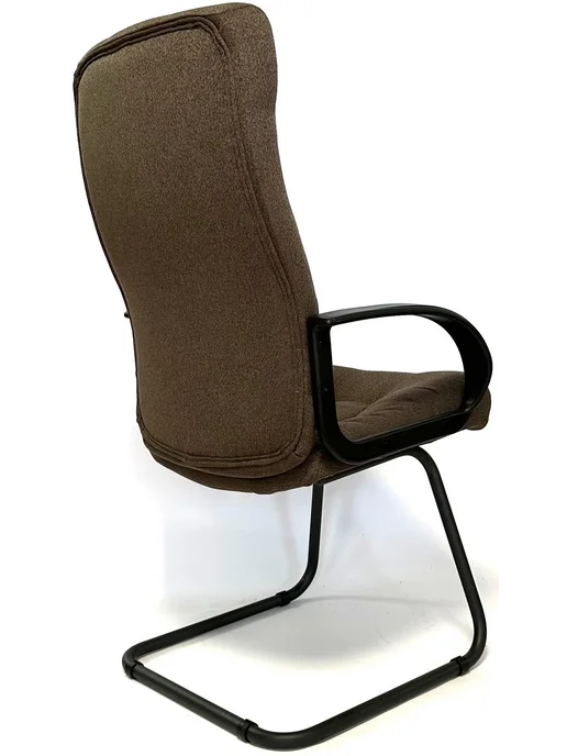 Stylchairs Конференц-кресло Атлант, ткань рогожка бежевая, коричневый, фото 3