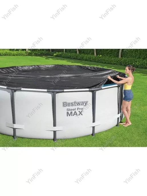 Bestway 58036 Тент для каркасного бассейна круглый 305см, 3,05 м, фото 6