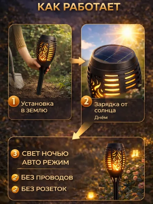 ас3493 Уличный фонарь, черный, фото 3