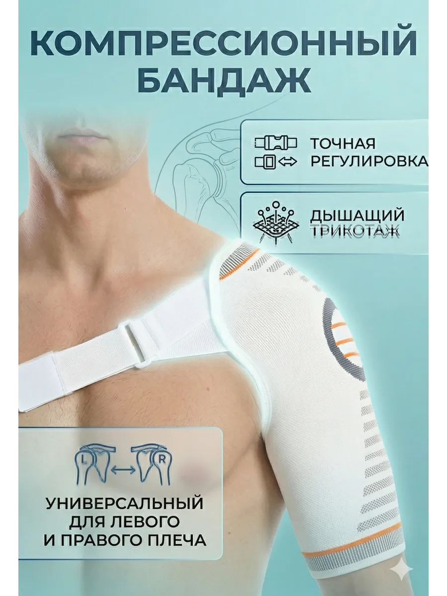 Бандаж на плечо фиксатор плечевой поддержка повязка сустава
