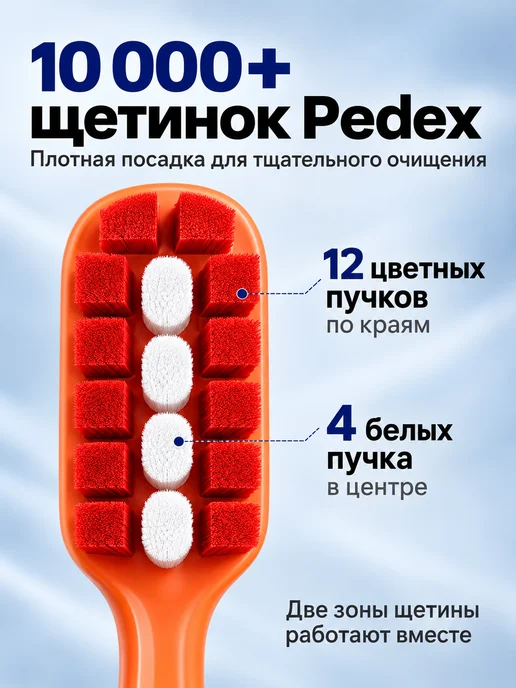 YOUNGELF Компактная зубная щетка 10000+ комплект 2 шт, 2 шт, фото 3