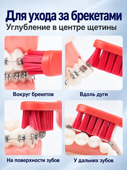 YOUNGELF Компактная зубная щетка 10000+ комплект 2 шт, 2 шт, фото 5