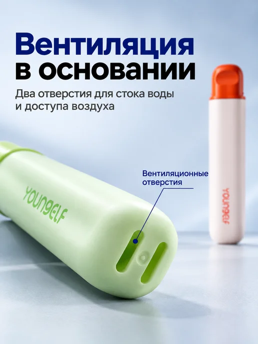 YOUNGELF Компактная зубная щетка 10000+ комплект 2 шт, 2 шт, фото 7
