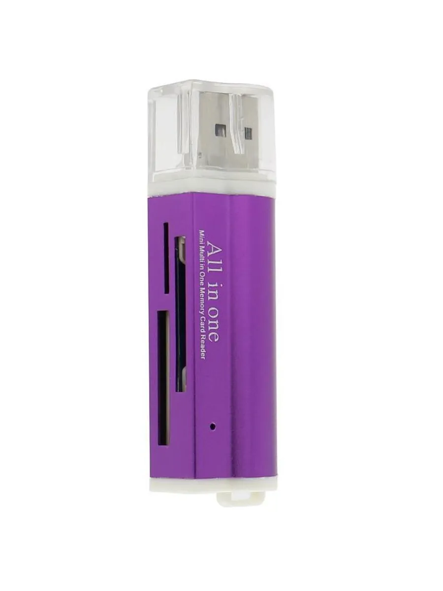 Картридер VAORLO USB 2.0 для Micro SD/TF/MS/M2/SDHC/MMC