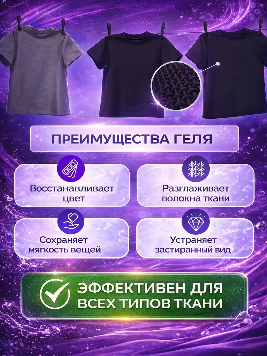 Гель для стирки черного 5 л фото 6