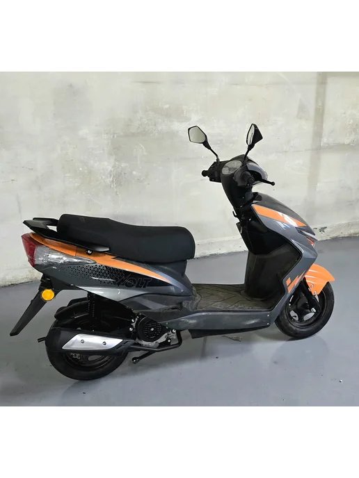 Motoland Скутер подростковый 80 кубов Racer RC80 зеленый, оранжевый, фото 8