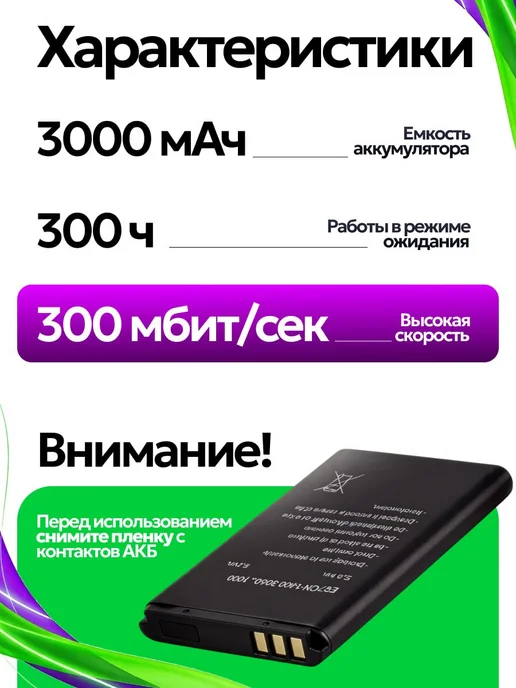 МСХ Мини роутер Wi-fi карманный c поддержкой сим карты, черный, фото 3