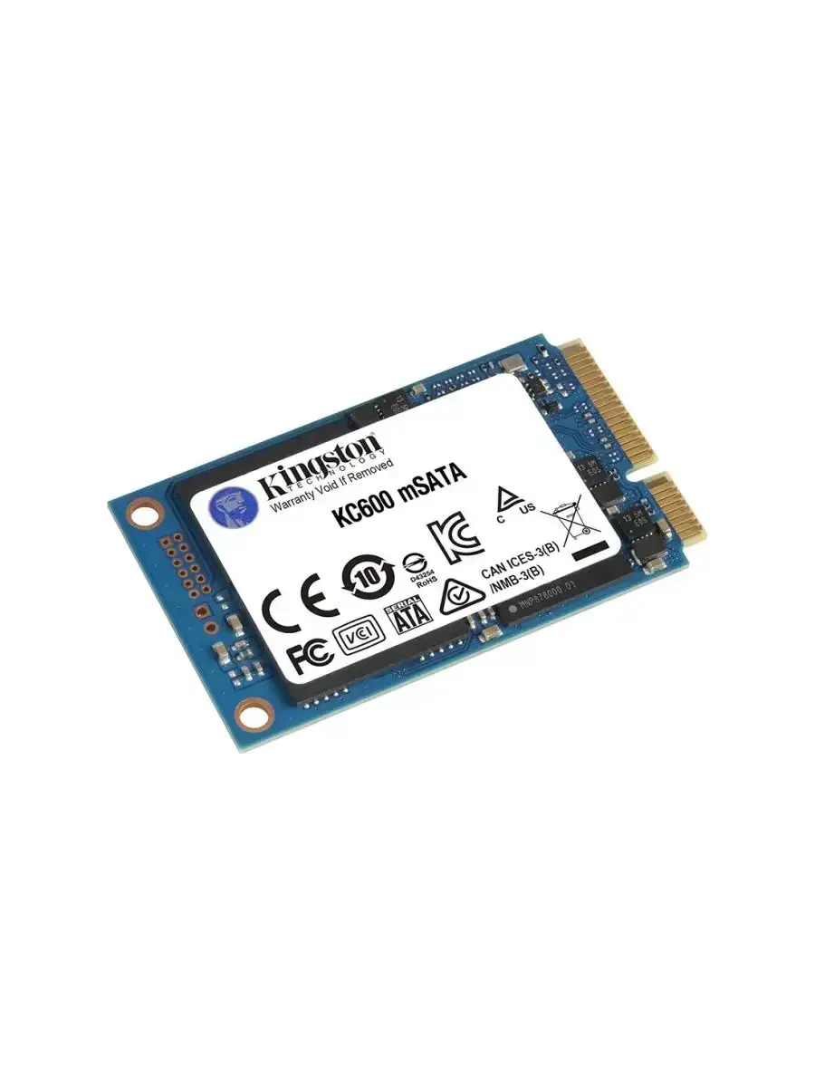 Kingston Твердотельный накопитель SSD, SKC600MS 512G mSATA