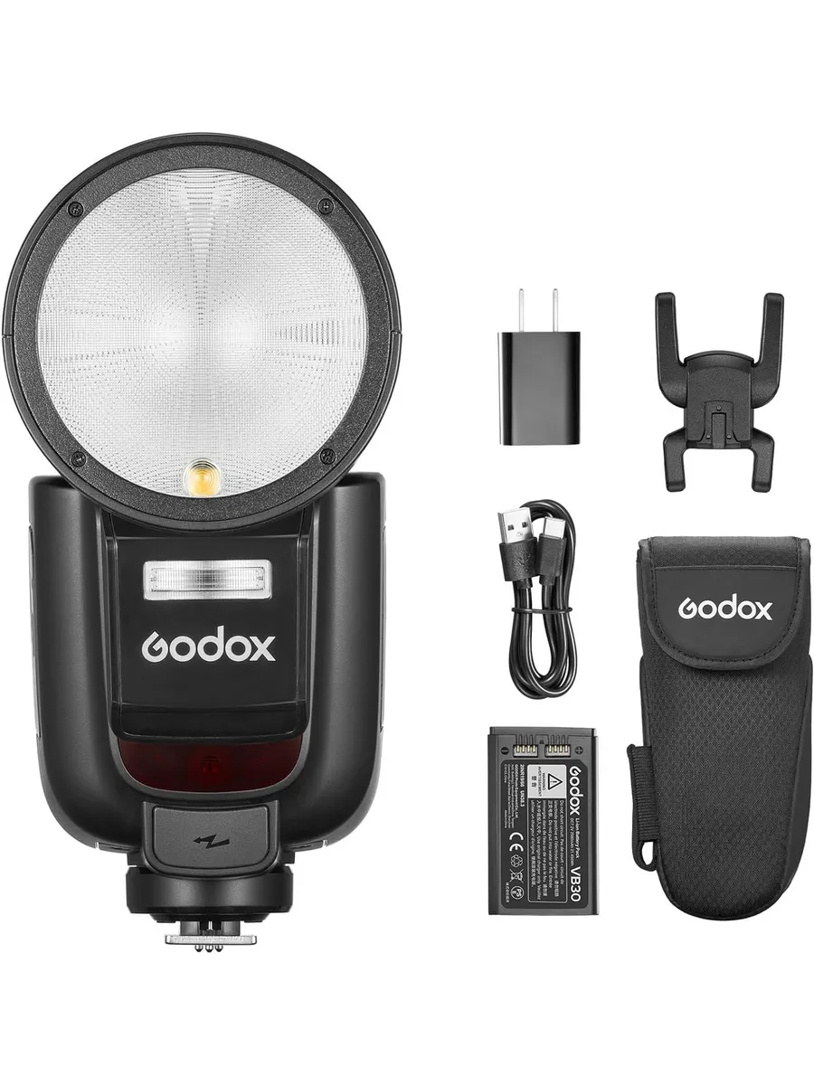 Вспышка Godox V1Pro для Fuji X, круглая голова