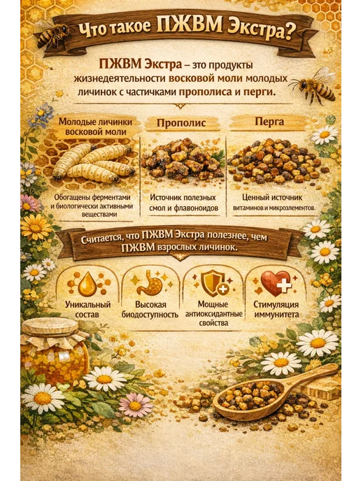 Доктор Огневка ПЖВМ Экстра сухой (восковая моль) огневка 100 гр, 100 г, фото 5