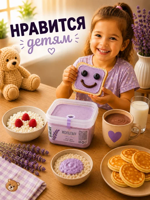 MEDOLUBOV Мед суфле с Лавандой Медолюбов 650мл, 650 мл, фото 4