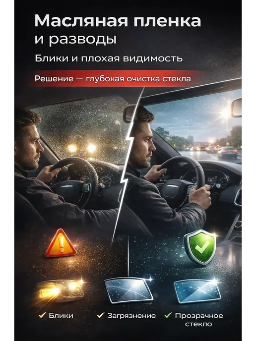 Антидождь губка для стекла авто очистка стекол, вариант, фото 3