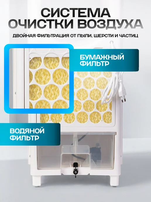 Кондиционер напольный портативный, белый, фото 5
