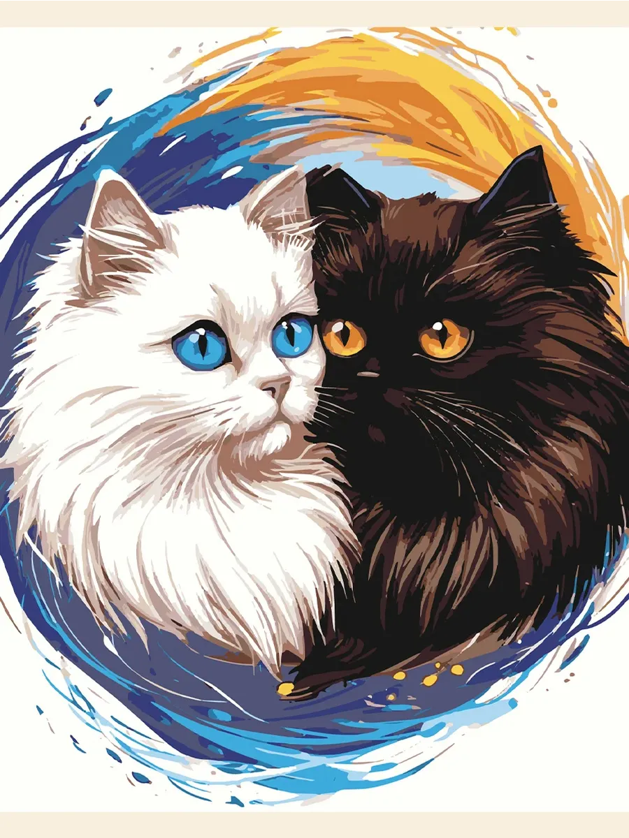 Картина по номерам - Баланс игры света