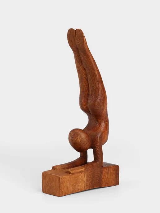 <> Фигурка "Гимнастика", 11х4х20 см, дерево суар, 4x20 см, фото 6