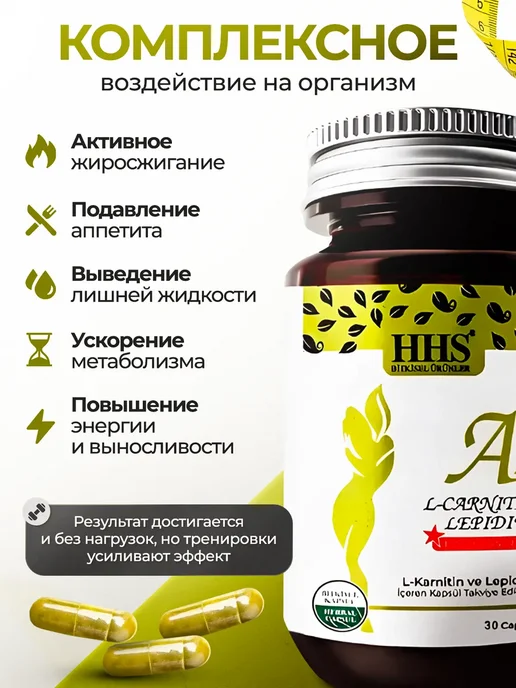 HHS Капсулы для похудения жиросжигатель A1 с L-carnitine, вариант, фото 2