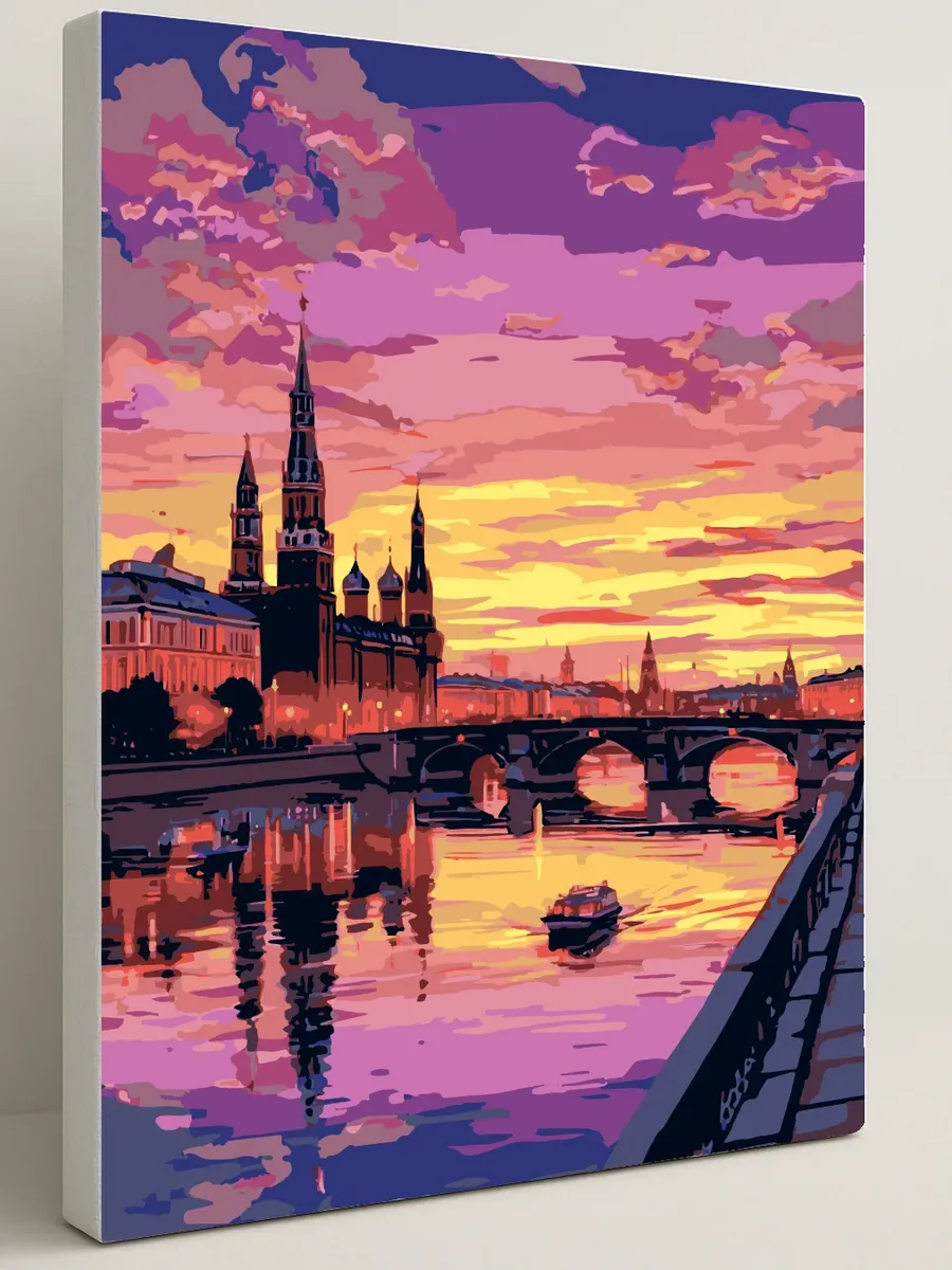 Картина по номерам - Вечерний Стрелка — 40×50 см