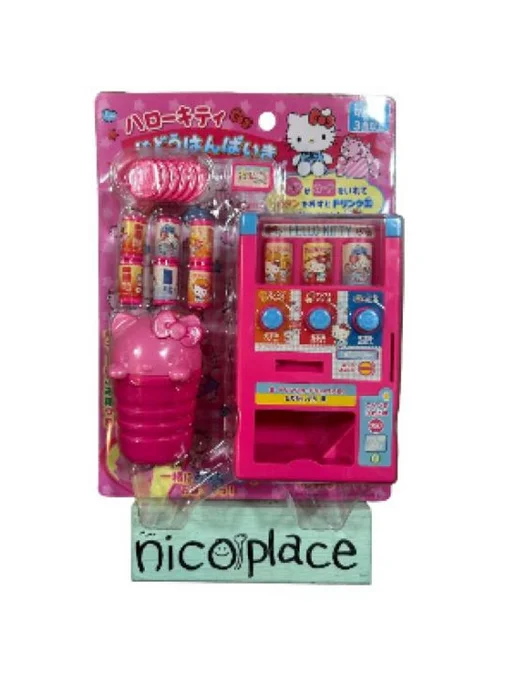 Торговый автомат Hello Kitty с монетами и напитками, розовый