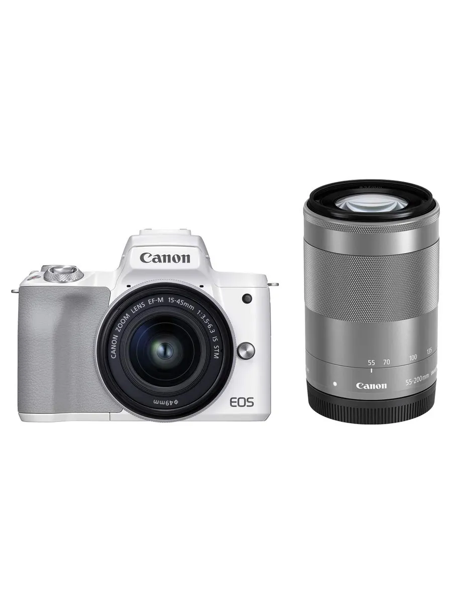 CANON EOS Kiss M2 Белая с двойным зумом