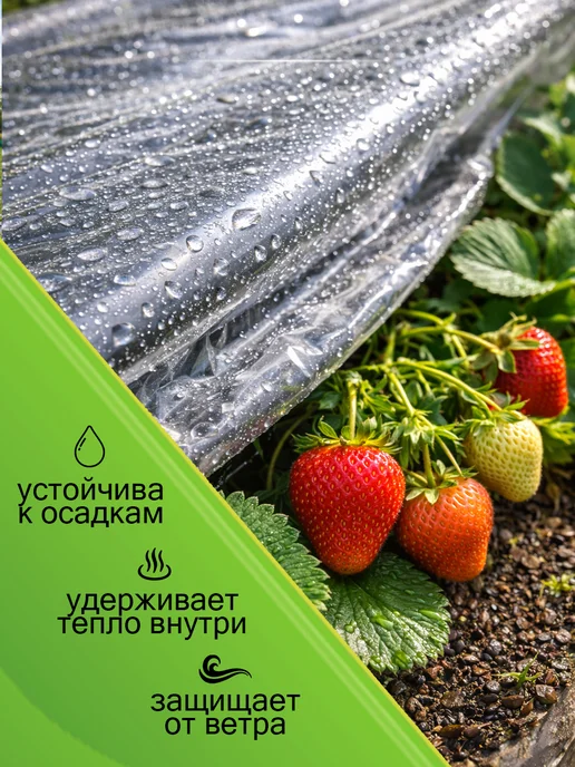 Пленка для теплиц 30МКМ парниковая 3*5 для орогода ремонта, 3x5, фото 2